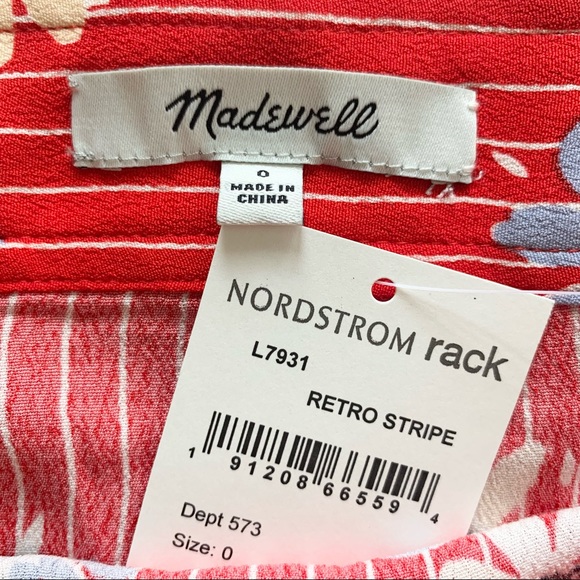 🌸New🌸 Madewell Daisy Side Button Skirt Sz 0 NWT - Picture 3 of 8